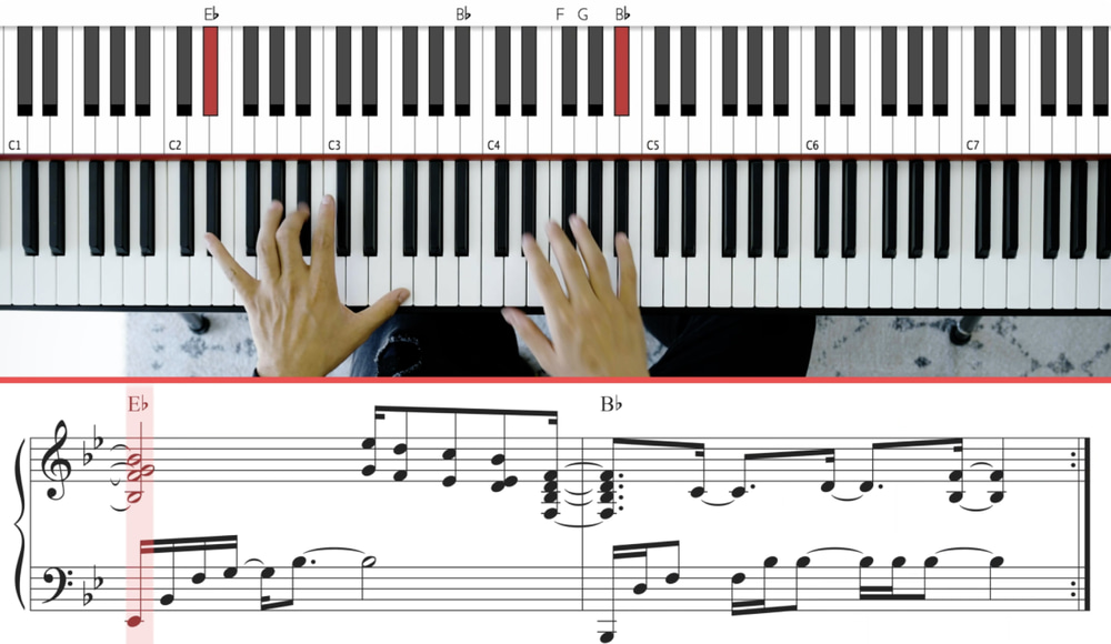 Fully transcribed lesson image
