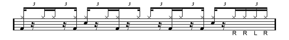 16th note shuffle