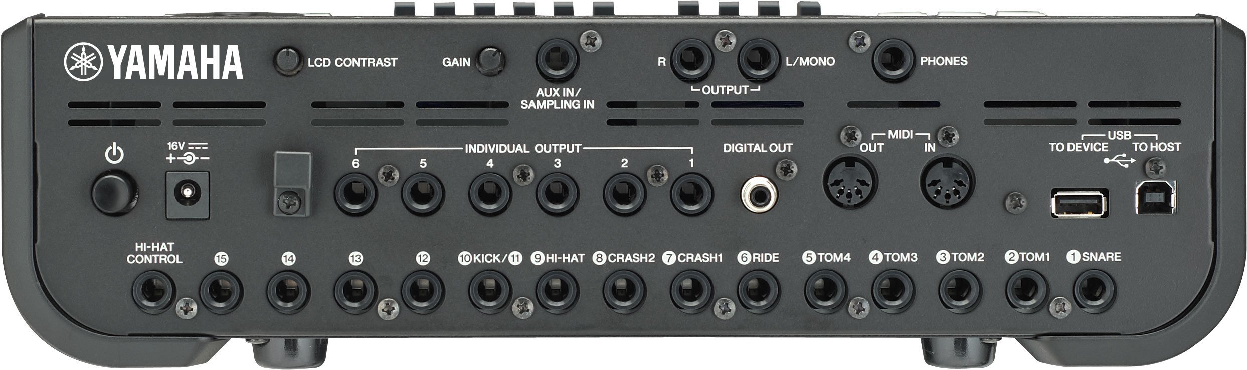 Yamaha DTX900 module back