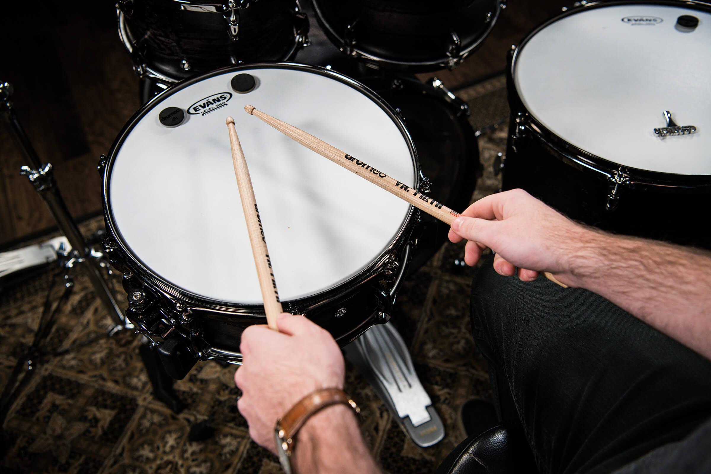 how to hold drumsticks - american grip
