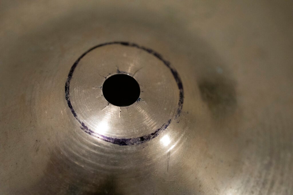 broken cymbal