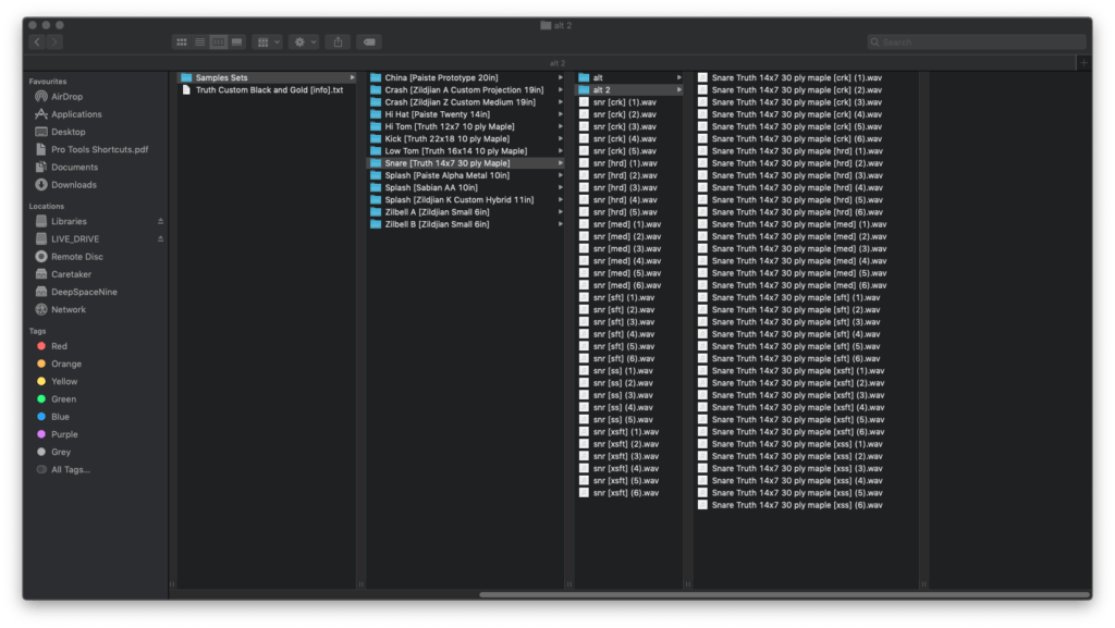 JST Drums Truth Sample Library Example