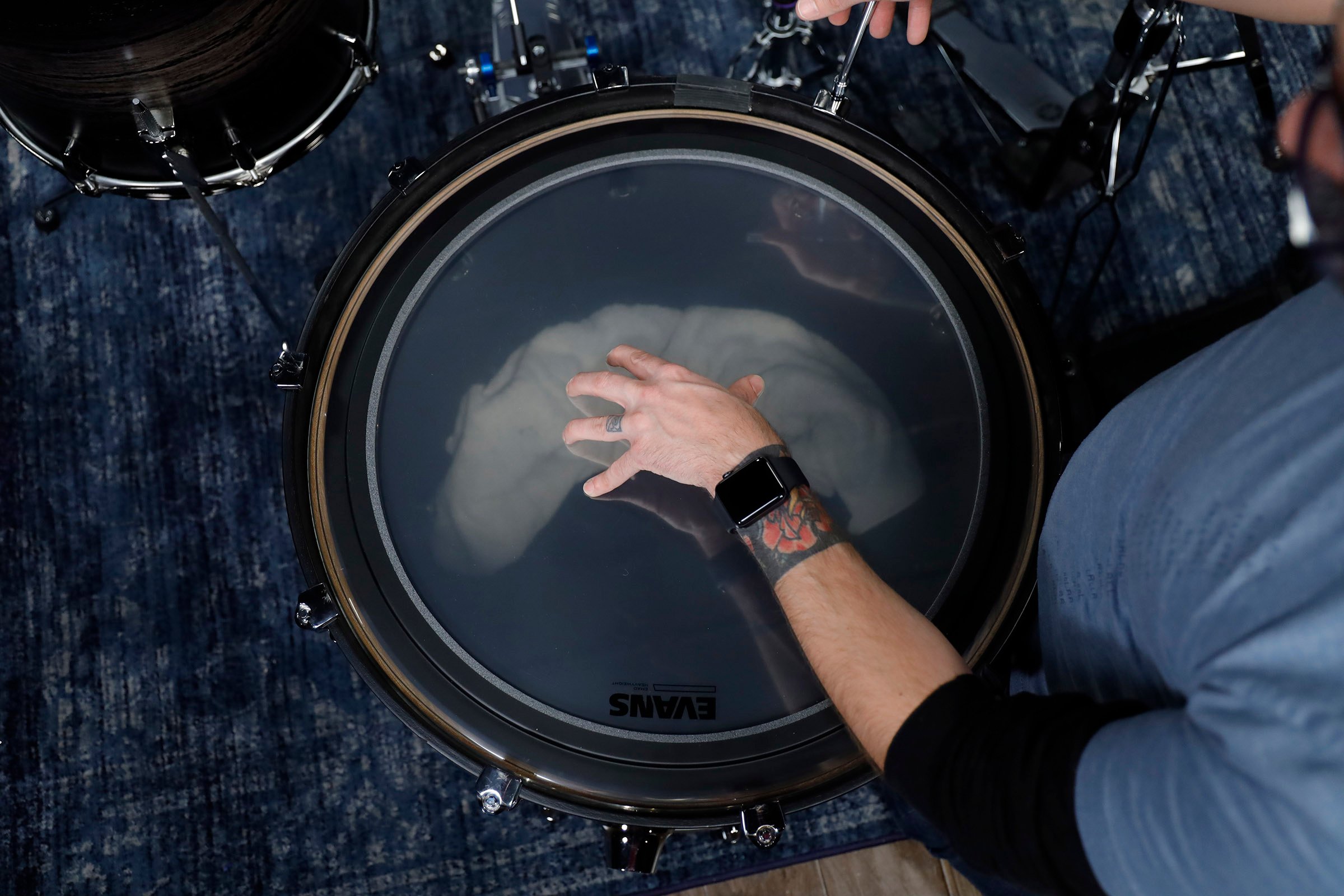 bass drum muffle tuning