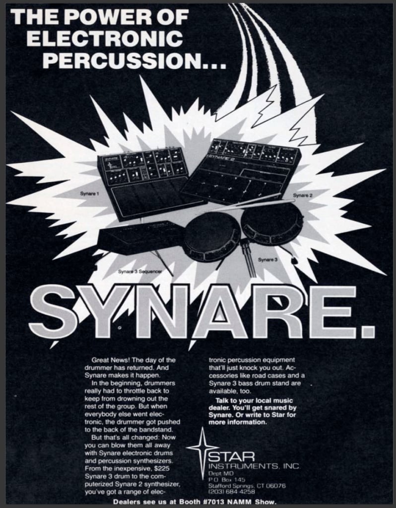 synare vintage electronic drum