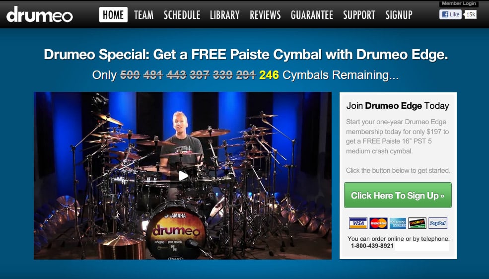 500 cymbals drumeo 2012