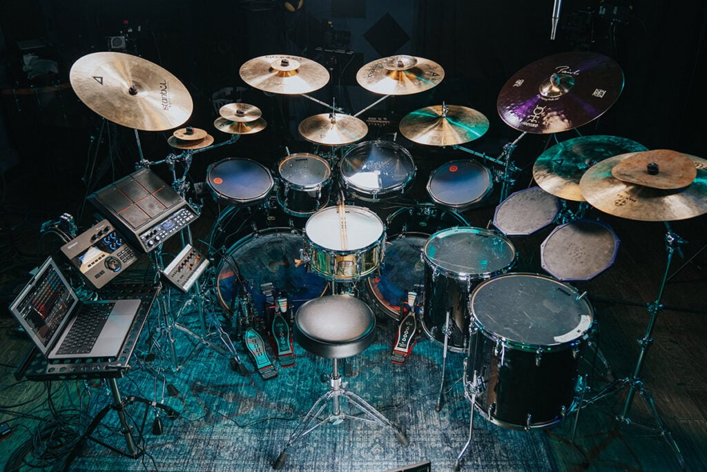 Drumeo's Danny Carey replica drum kit