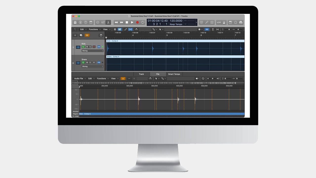 logic pro drum recording software