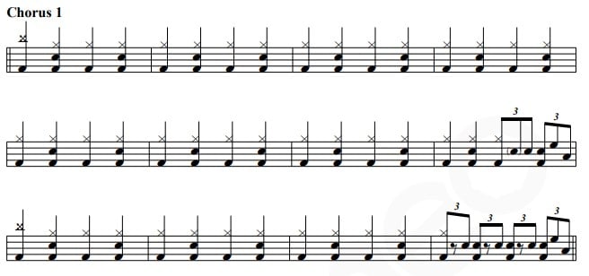 all i want for christmas mariah carey drum notation