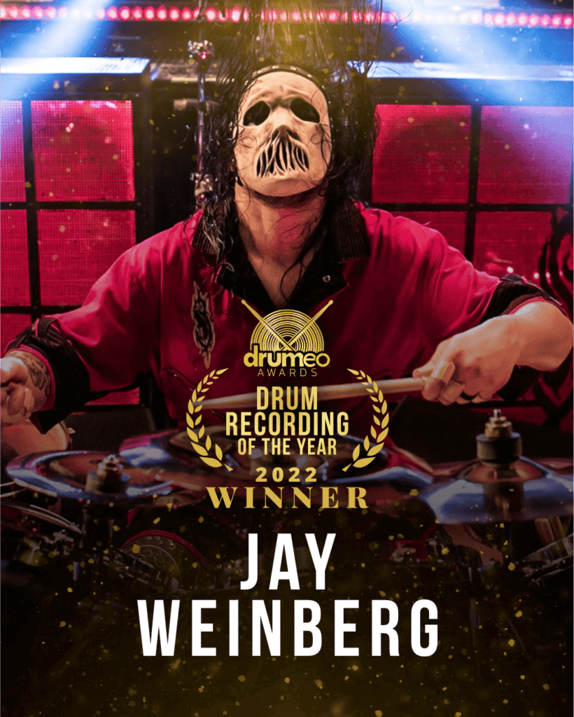 jay weinberg slipknot drumeo wins 2022 drum recording of the year