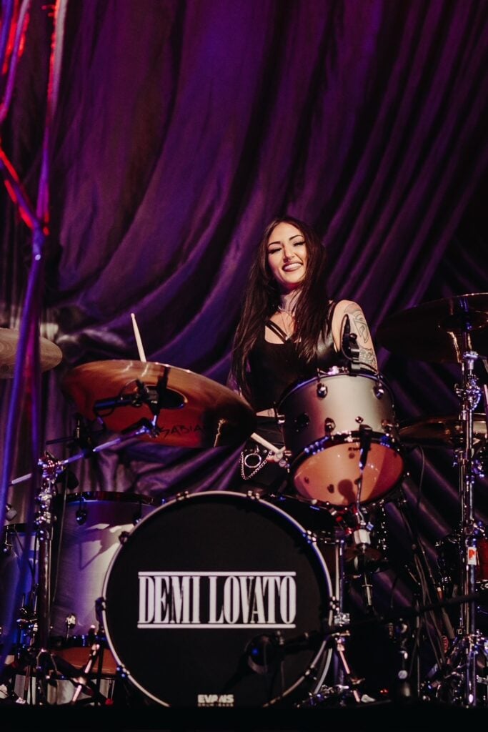 britt bowman demi lovato drummer