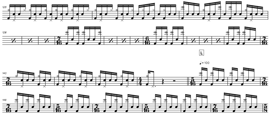 the dance of eternity by dream theater - drum notation