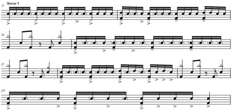 deep purple burn drum notation