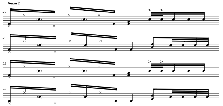 50 ways to leave your lover by paul simon - drum notation