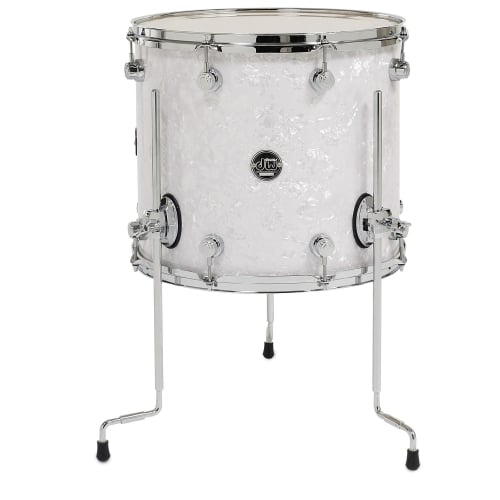 dw performance series floor tom white marine