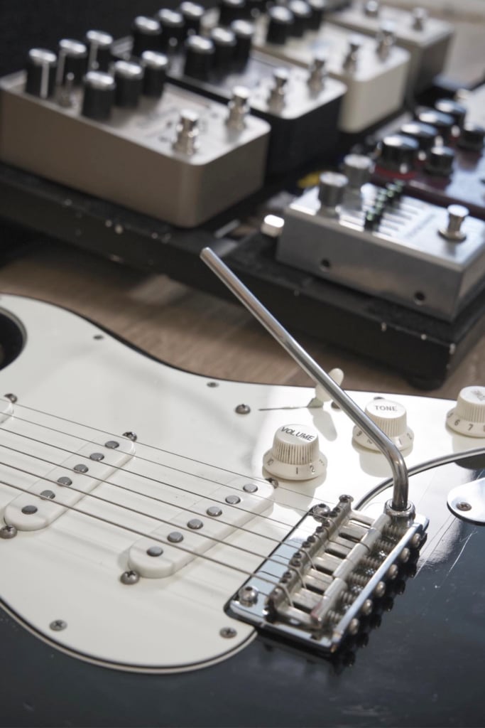 Guitar and guitar pedals