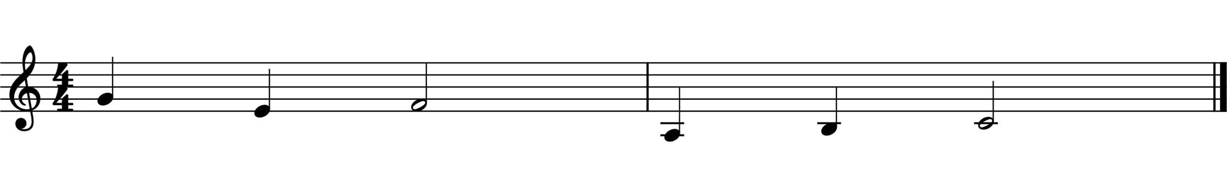 How to harmonize a melody. Single line of melody in standard notation.