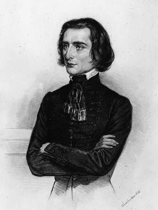 Black and white drawing of Victorian era man with jaw length hair and tight necktie crossing arms.