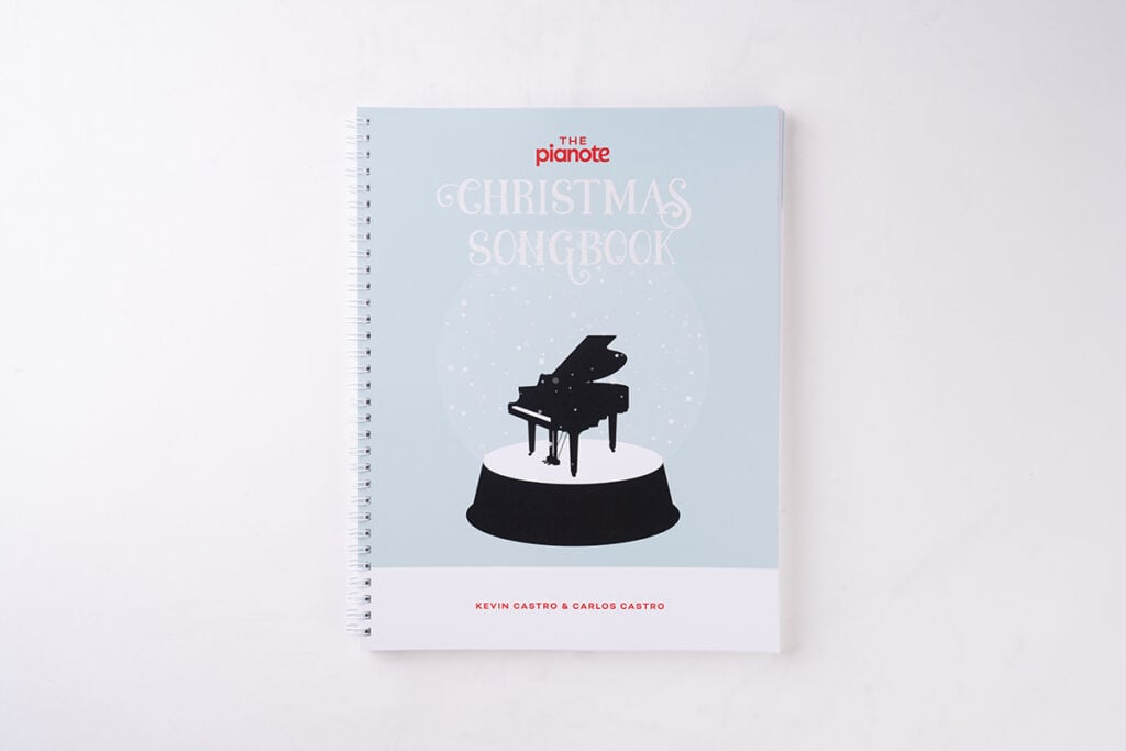 Light blue book: The Pianote Christmas Songbook.