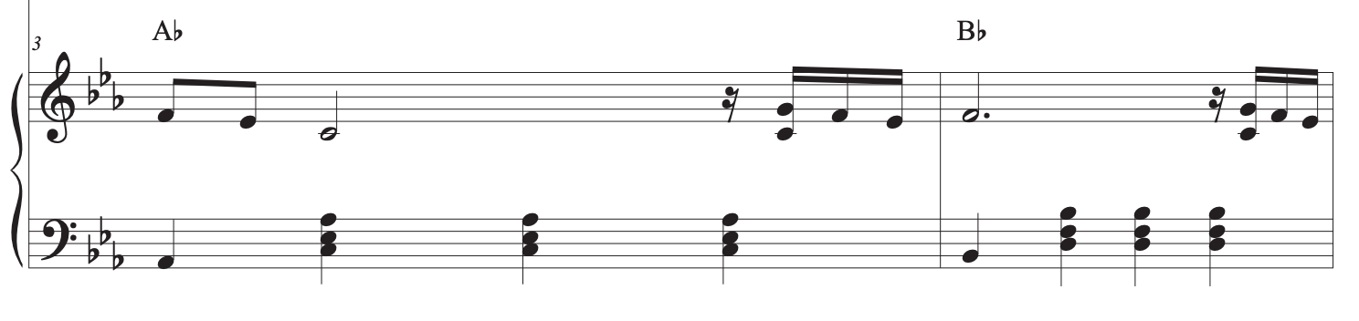 how to play cardigan line two