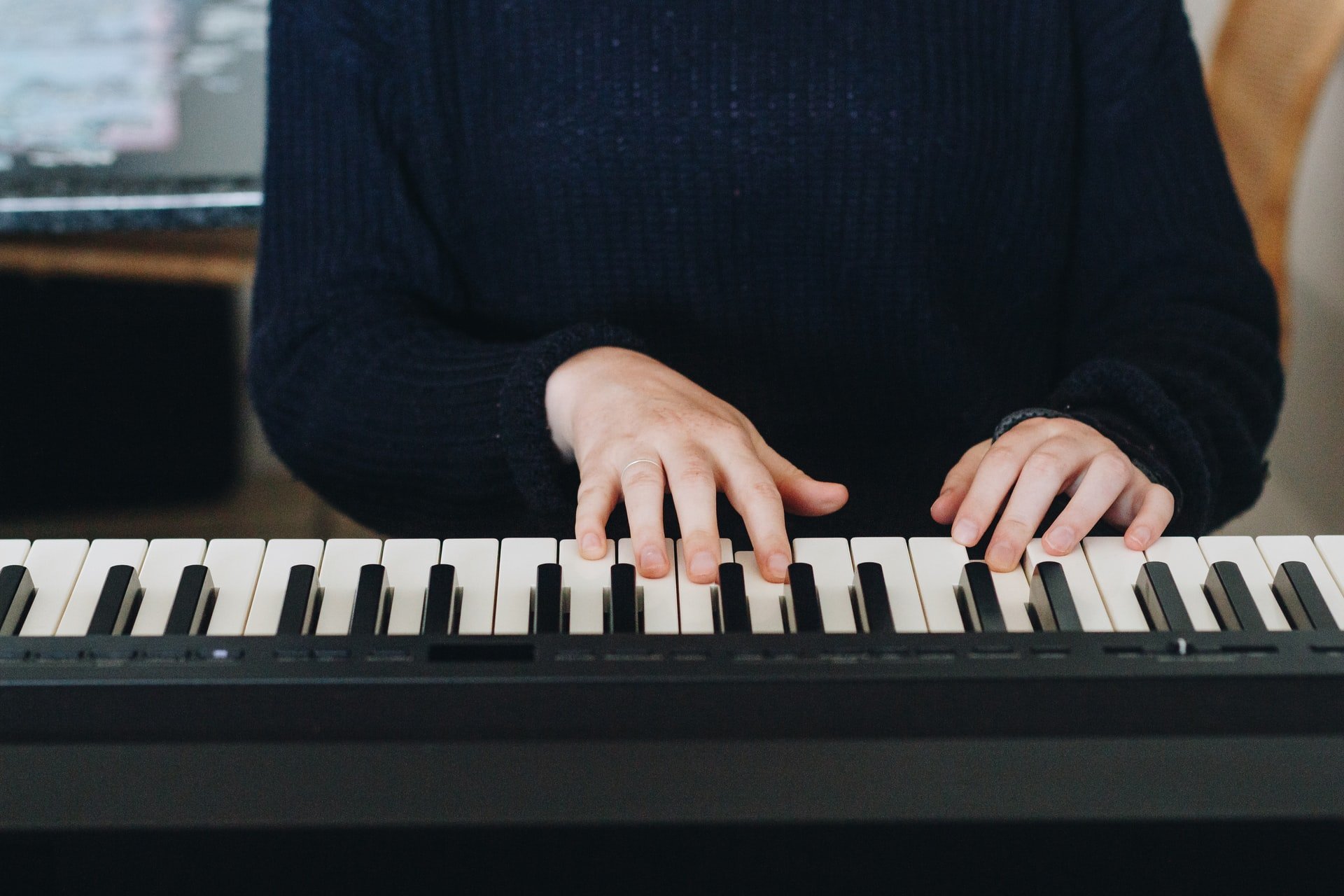 Man playing the piano