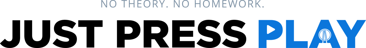 just press play logo