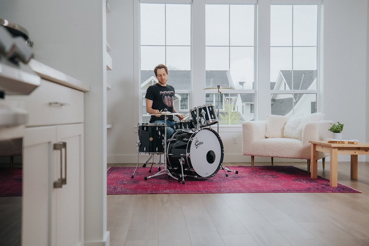 Electronic drums in deals apartment