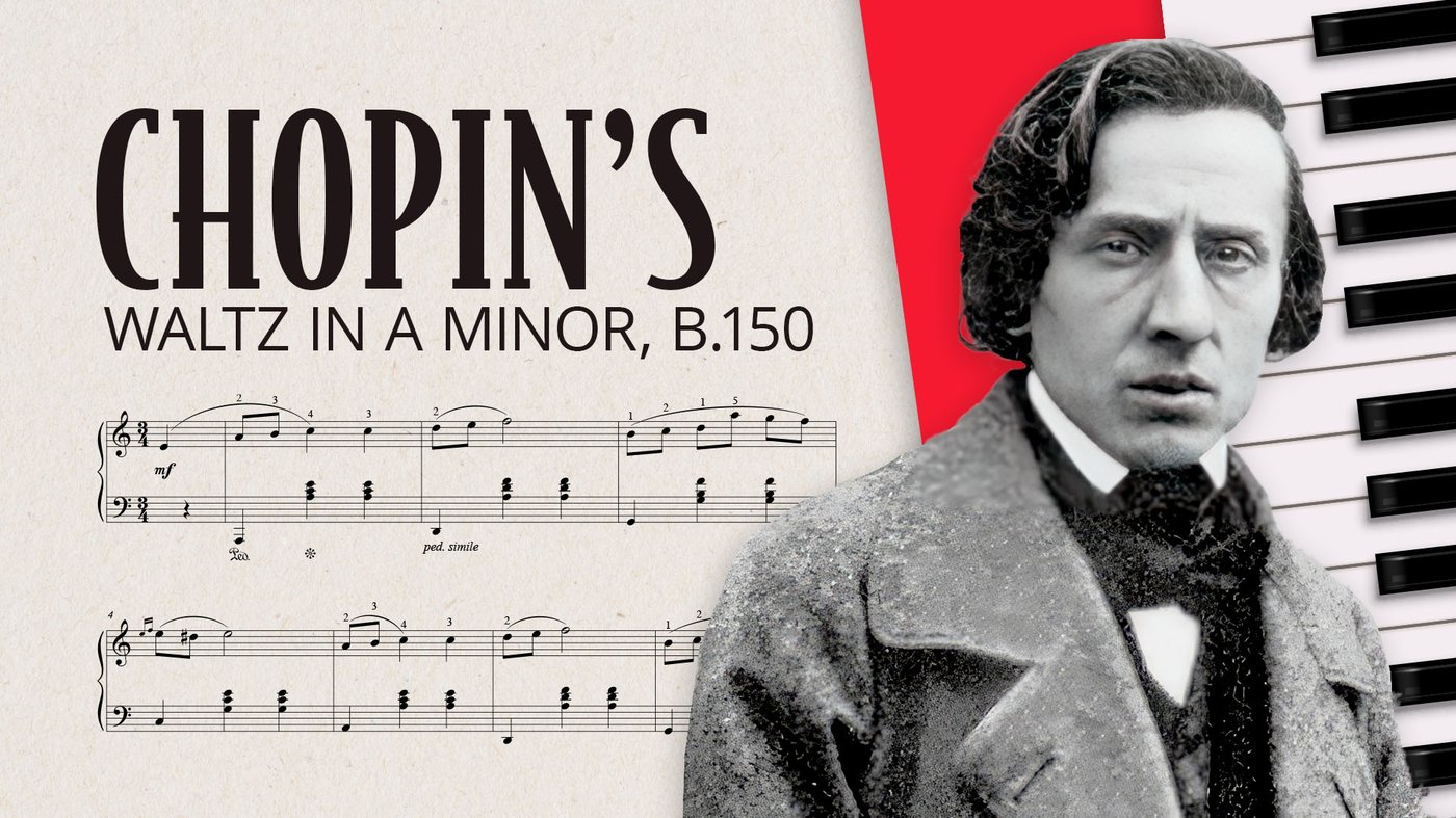 Chopin Waltz in A Minor Sheet Music - Original & Simplified