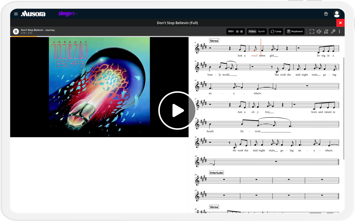 singeo player