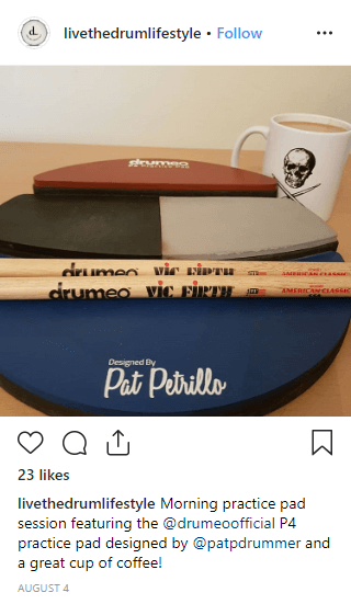 Drumeo P4 Practice Pad - Designed By Pat Petrillo